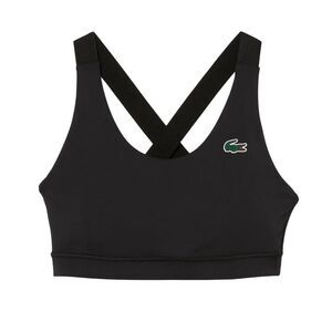 Lacoste Womens/Ladies Logo Sports Bra / Black